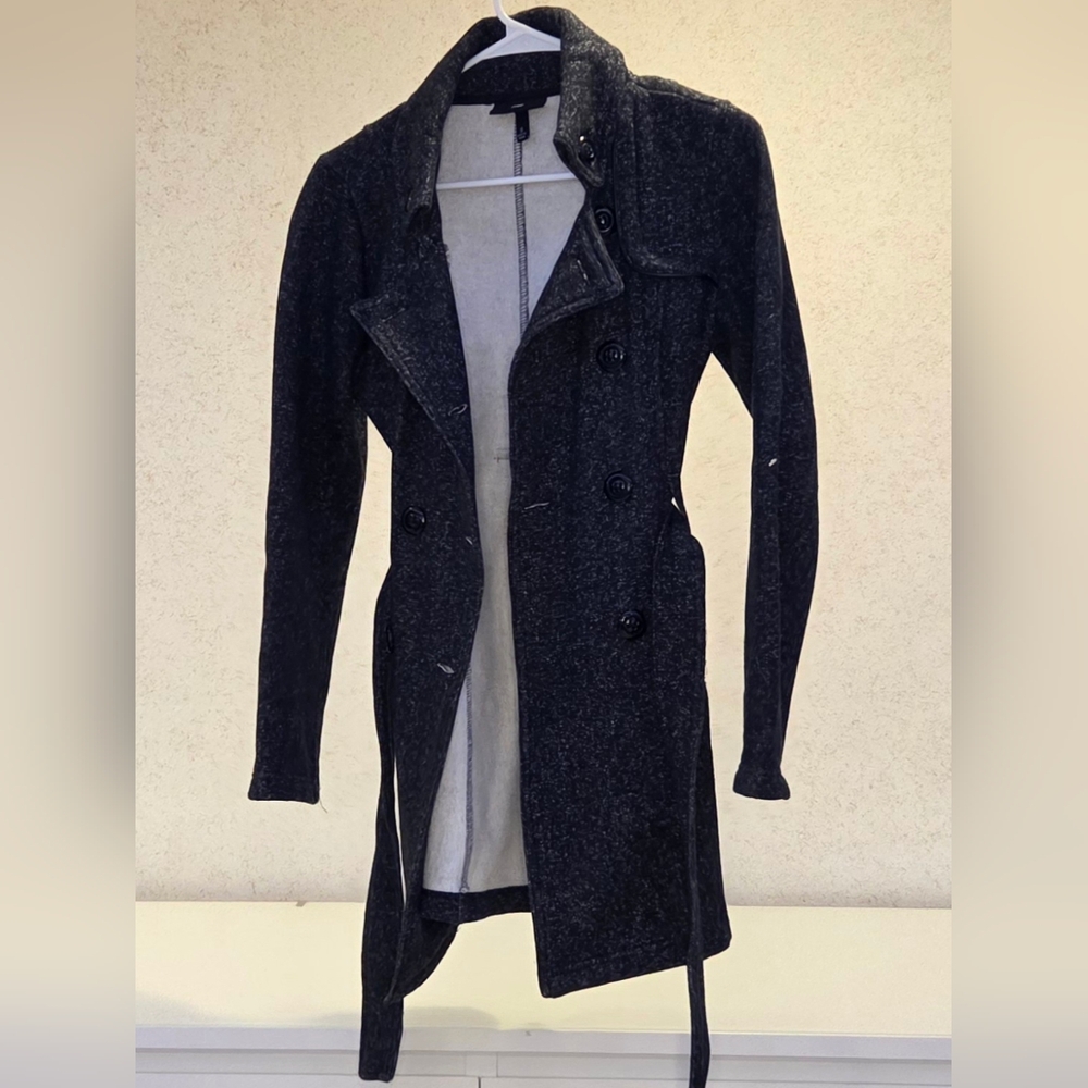 Black Button Pea Coat Womens Small